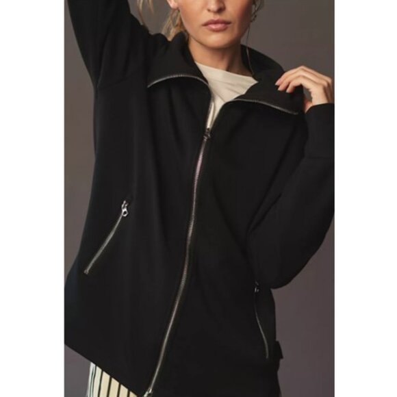 NWT-Anthropologie-Varley Adair Zip Through Jacket - Black - XL - Picture 2 of 5